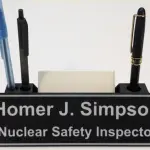 Professional Custom Name Plate & Business Card Holder – Sleek Desk Organization