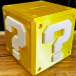 Super Mario Question Mark Block Piggy Bank