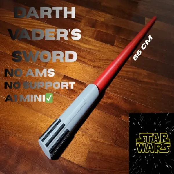 Lord Vader’s Legacy: 3D-Printed Retractable Sith Lightsaber