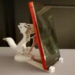 Minimalist Cute Cat Phone Stand