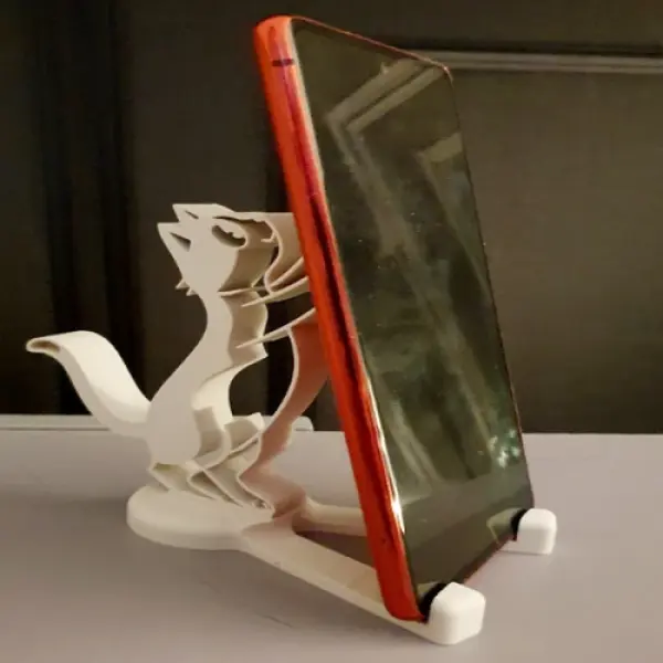Minimalist Cute Cat Phone Stand
