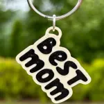 "Best Mom" 3D Printed Keepsake Keychain