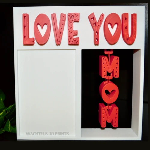 he Keepsake Motion: Articulated "Love You Mom" Photo Frame
