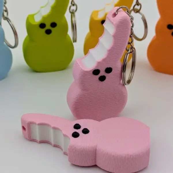 The Sweetest Accessory: Easter Peep Bunny Keychain