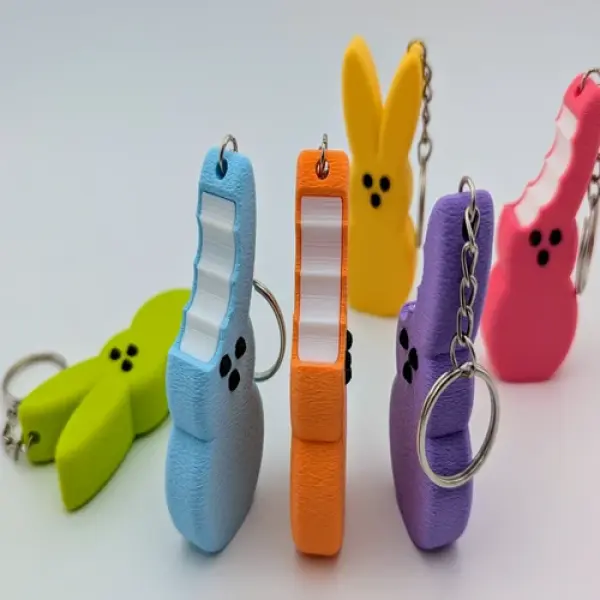 The Sweetest Accessory: Easter Peep Bunny Keychain