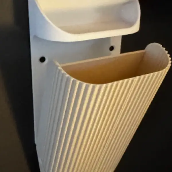 Fluted Wall-Mounted Bathroom Caddy