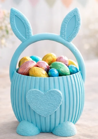 Hoppy Helper: Easter Basket with Bunny Ears