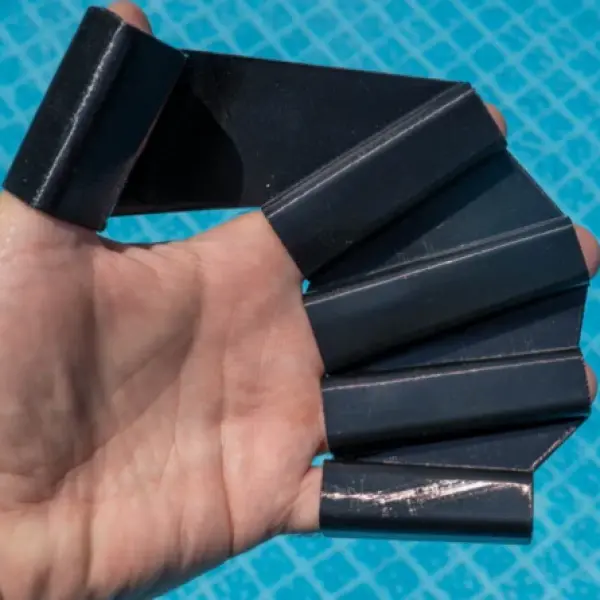 Hydro-Flex: TPU Hand Fin Flexible Finger Paddles Set