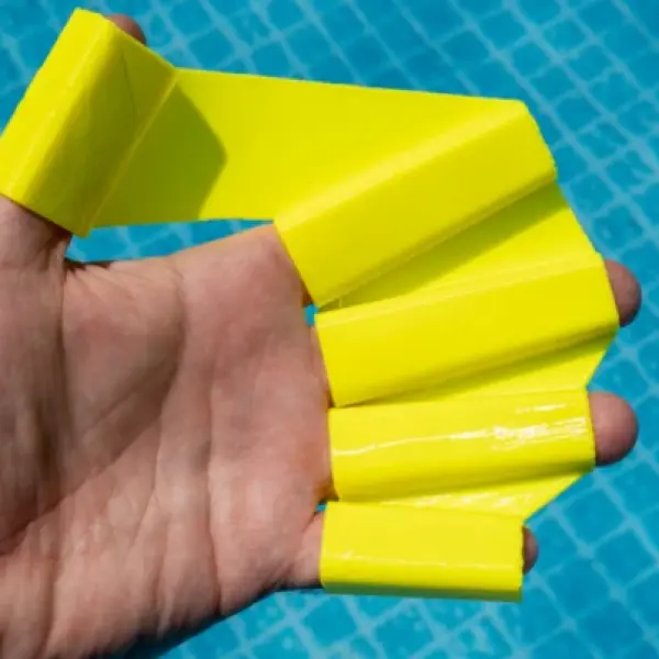 Hydro-Flex: TPU Hand Fin Flexible Finger Paddles Set
