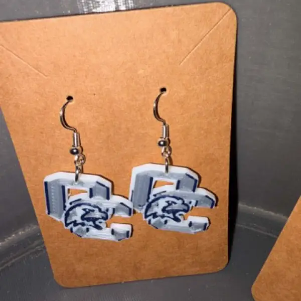 Ohio County Eagles Fan Bundle – Keychain, Spinner Necklace, Earrings & Koozies