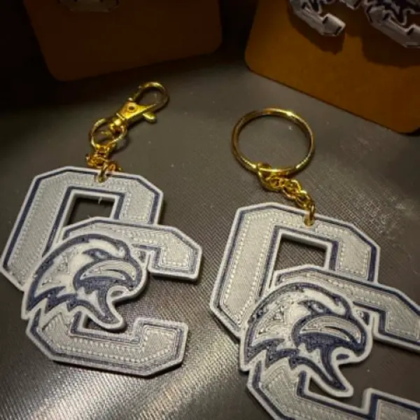 Ohio County Eagles Fan Bundle – Keychain, Spinner Necklace, Earrings & Koozies